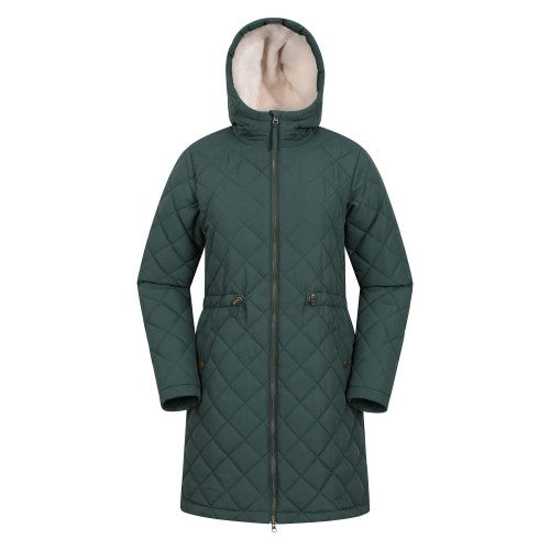 Front - Mountain Warehouse Womens/Ladies Missouri Quilted Faux Fur Lined Jacket
