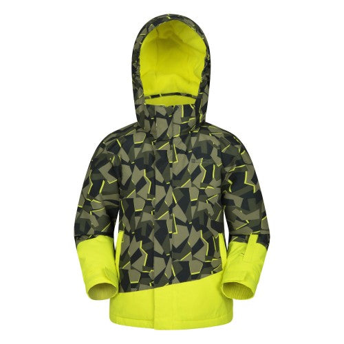 Front - Mountain Warehouse Childrens/Kids Whistler Geometric Ski Jacket