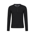 Front - Mountain Warehouse Mens Merino Wool Henley Thermal Top