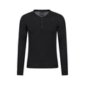 Front - Mountain Warehouse Mens Merino Wool Henley Thermal Top