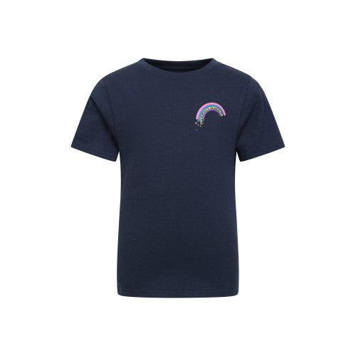 Front - Mountain Warehouse Childrens/Kids Rainbow Organic T-Shirt