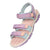 Front - Mountain Warehouse Childrens/Kids Tonal Stripe 3 Touch Fastening Strap Sandals