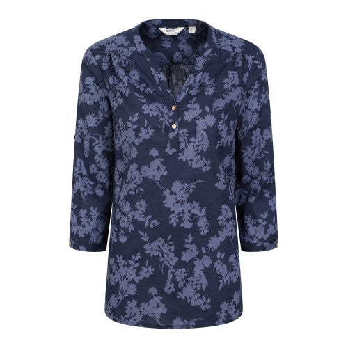 Front - Mountain Warehouse Womens/Ladies Petra Floral 3/4 Sleeve Shirt