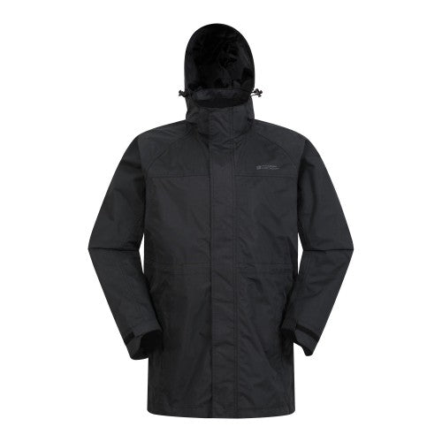 Front - Mountain Warehouse Mens Westport Long Waterproof Jacket