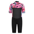 Front - Mountain Warehouse Childrens/Kids Shorty Printed Wetsuit