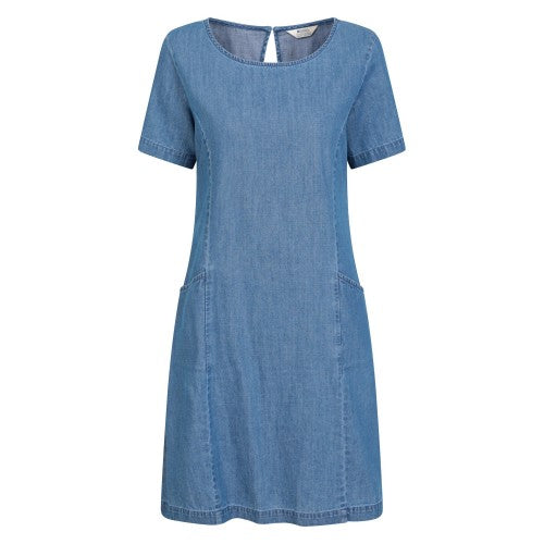 Front - Mountain Warehouse Womens/Ladies Flora Denim UV Protection Dress