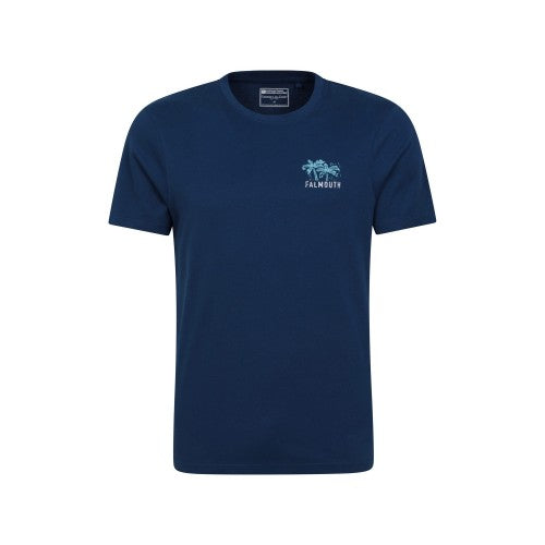 Front - Mountain Warehouse Mens Falmouth Printed Organic T-Shirt