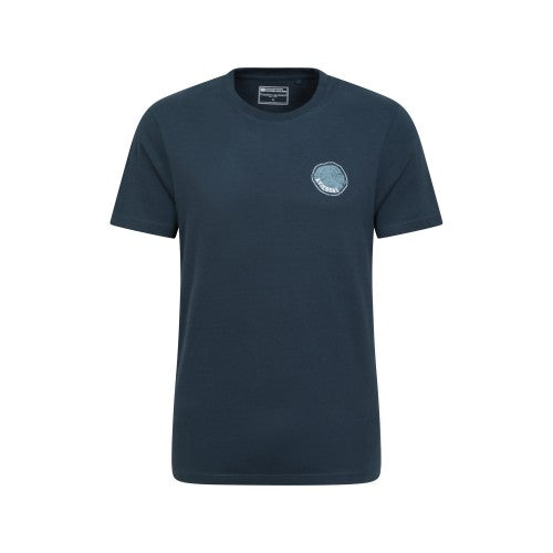 Front - Mountain Warehouse Mens Aviemore Tree Ring Organic T-Shirt