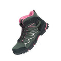 Front - Mountain Warehouse Childrens/Kids Softshell Waterproof Walking Boots