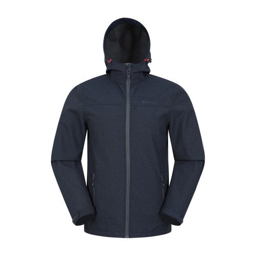 Front - Mountain Warehouse Mens Reykjavik Softshell Windproof Jacket