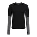 Front - Mountain Warehouse Mens Ultra Merino Wool Round Neck Base Layer Top