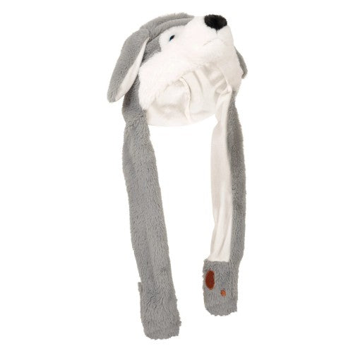 Front - Mountain Warehouse Childrens/Kids Cuddly Wolf Trapper Hat