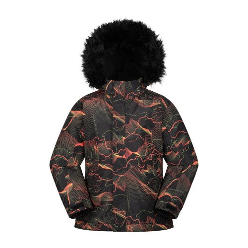 Front - Mountain Warehouse Childrens/Kids Berg Abstract Ski Jacket