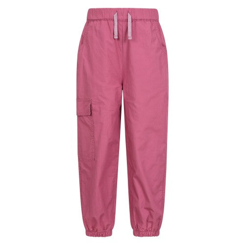 Front - Mountain Warehouse Childrens/Kids Ridgeway Jersey Lined Parachute Pants
