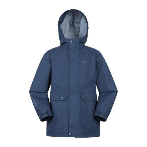 Front - Mountain Warehouse Childrens/Kids Coast Jersey Lined Waterproof Jacket