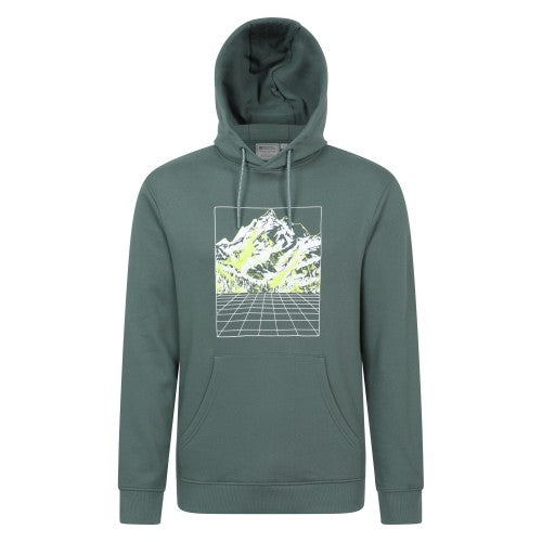 Front - Mountain Warehouse Mens Grid Hoodie