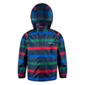 Front - Mountain Warehouse Childrens/Kids Contrast Striped Waterproof Jacket