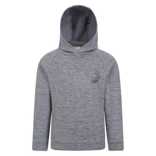 Front - Mountain Warehouse Childrens/Kids Strath Melange Supersoft Hoodie
