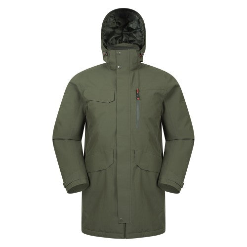 Front - Mountain Warehouse Mens Reid Waterproof Padded Jacket