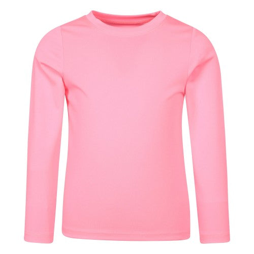 Front - Mountain Warehouse Childrens/Kids Aqua Long-Sleeved Swimming T-Shirt