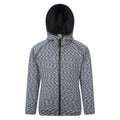 Front - Mountain Warehouse Childrens/Kids Marathon Stripe Full Zip Hoodie