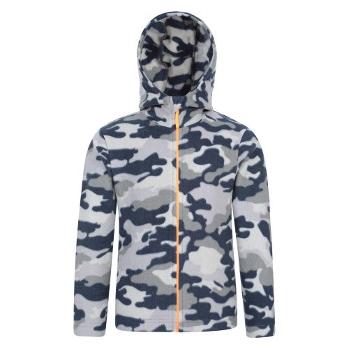 Front - Mountain Warehouse Childrens/Kids Pursuit II Camo Hoodie
