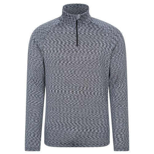 Front - Mountain Warehouse Mens Power Quarter Zip Midlayer
