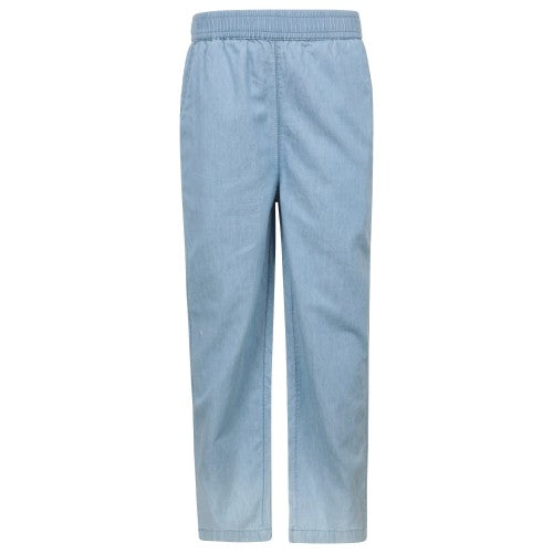 Front - Mountain Warehouse Childrens/Kids Heather Chambray Trousers