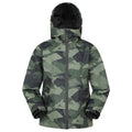 Front - Mountain Warehouse Childrens/Kids Ravine Printed Lightweight Waterproof Jacket