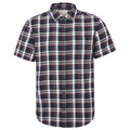 Front - Mountain Warehouse Mens Trace Flannel Short-Sleeved Shirt