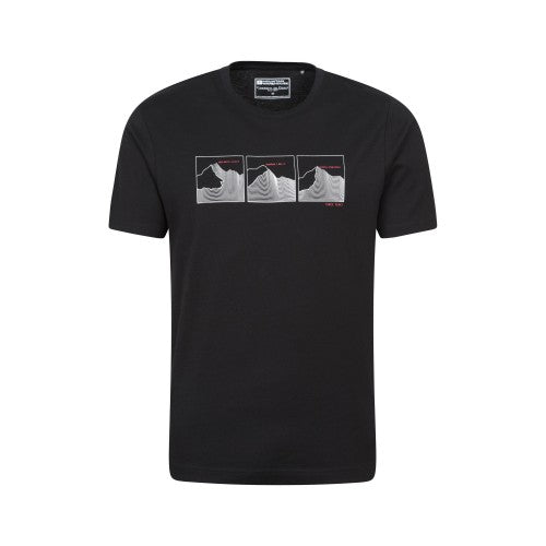 Front - Mountain Warehouse Mens Mountain Peaks T-Shirt