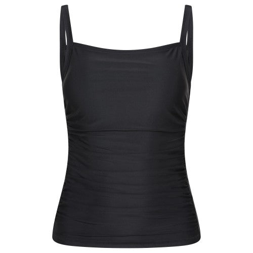 Front - Mountain Warehouse Womens/Ladies Plain Tummy Control Tankini Top