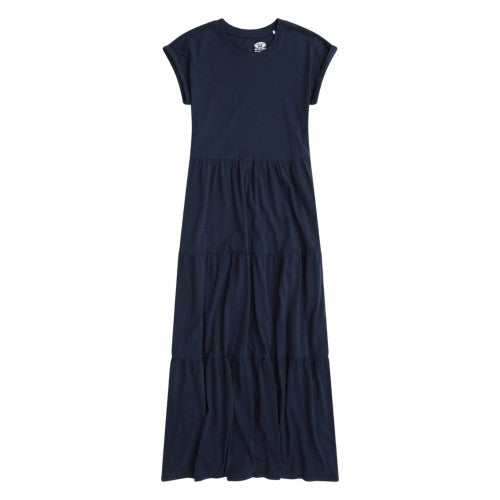 Front - Animal Womens/Ladies Tiered Jersey Maxi Dress