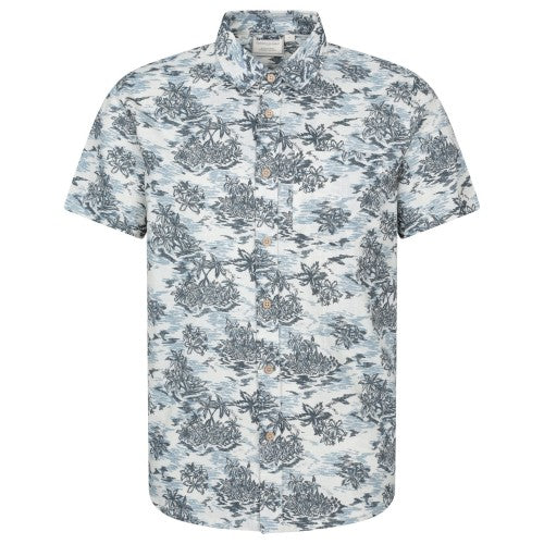 Front - Mountain Warehouse Mens Tropical Printed Short-Sleeved Shirt
