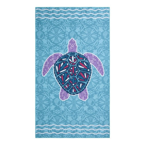 Front - Mountain Warehouse Childrens/Kids Turtle Microfibre Towel