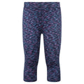 Front - Mountain Warehouse Girls Kayleigh Space Dye 3/4 Leggings