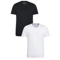 Front - Mountain Warehouse Mens Flint Crew Neck T-Shirt (Pack of 2)
