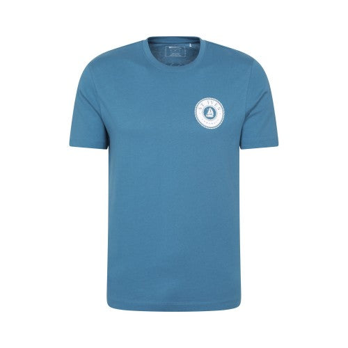Front - Mountain Warehouse Mens St Ives Sailboat T-Shirt