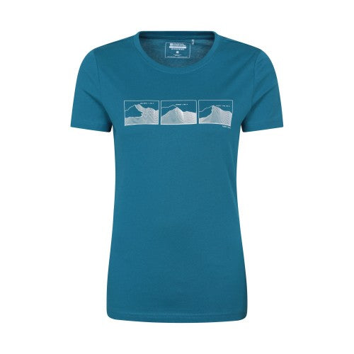 Front - Mountain Warehouse Womens/Ladies Three Peaks Short-Sleeved T-Shirt