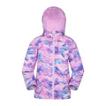 Front - Mountain Warehouse Childrens/Kids Exodus Printed Soft Shell Jacket