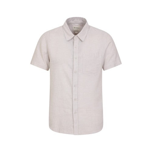 Front - Mountain Warehouse Mens Lowe Linen Blend Shirt