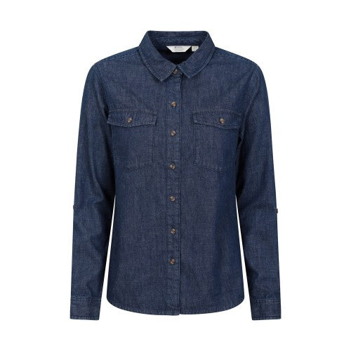 Front - Mountain Warehouse Womens/Ladies Darla Denim Shirt
