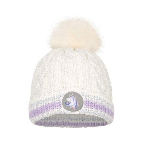 Front - Mountain Warehouse Childrens/Kids Unicorn Pom Pom Beanie