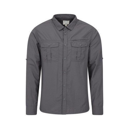 Front - Mountain Warehouse Mens Navigator II Mosquito Repellent Shirt