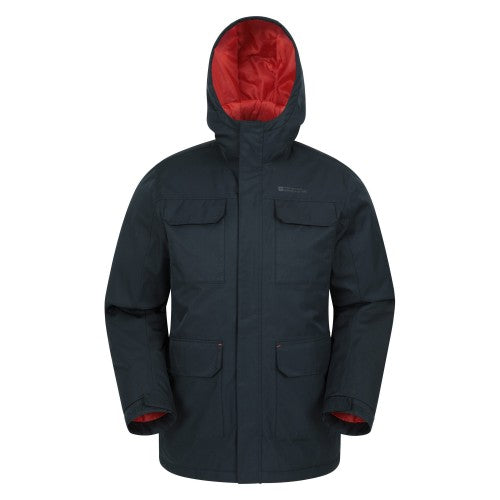 Front - Mountain Warehouse Mens Apex Padded Parka