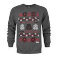 Front - Star Wars Mens Darth Vader Fair Isle Christmas Sweater