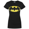 Front - Batman Womens/Ladies Distressed Logo T-Shirt