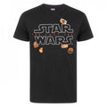 Front - Star Wars Mens The Last Jedi Badges T-Shirt