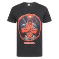 Front - Marvel Official Mens Deadpool Arms Crossed T-Shirt