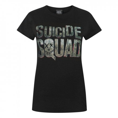 Front - Suicide Squad Womens/Ladies Logo T-Shirt